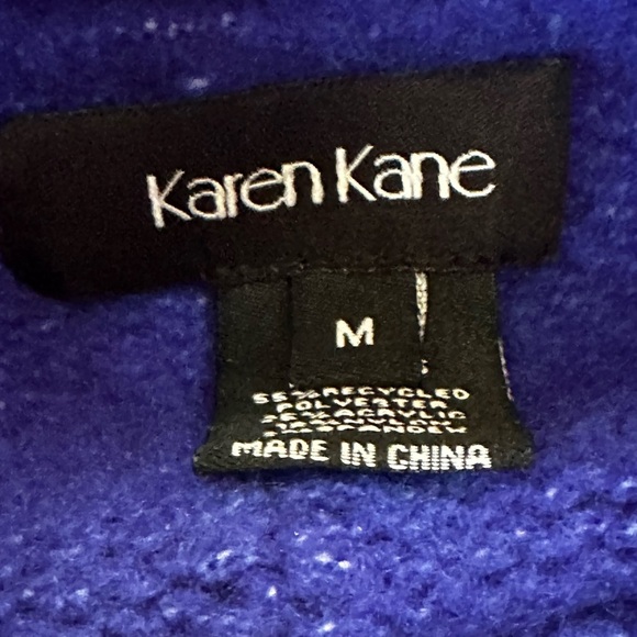 Karen Kane Women's Blue Mock Turtleneck Knit Sweater Medium Excellent Condition! - Picture 7 of 7
